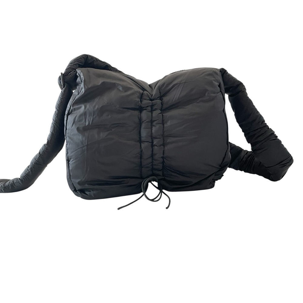 Joy & Peace Women’s Black Nylon Quilted Puffy Crossbody Shoulder Bag NWOT